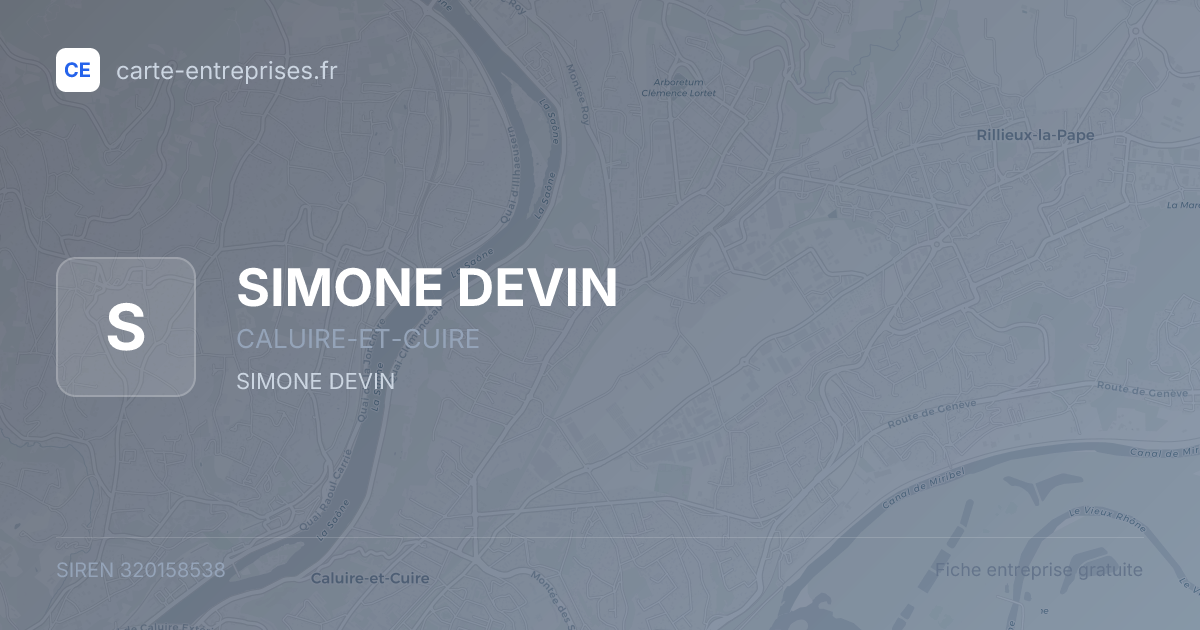 SIMONE DEVIN — 320158538 — fiche entreprise