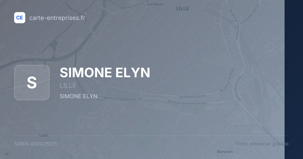 SIMONE ELYN — 459428215 — fiche entreprise