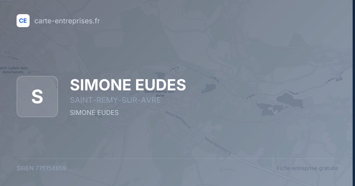 SIMONE EUDES — 775154859 — fiche entreprise