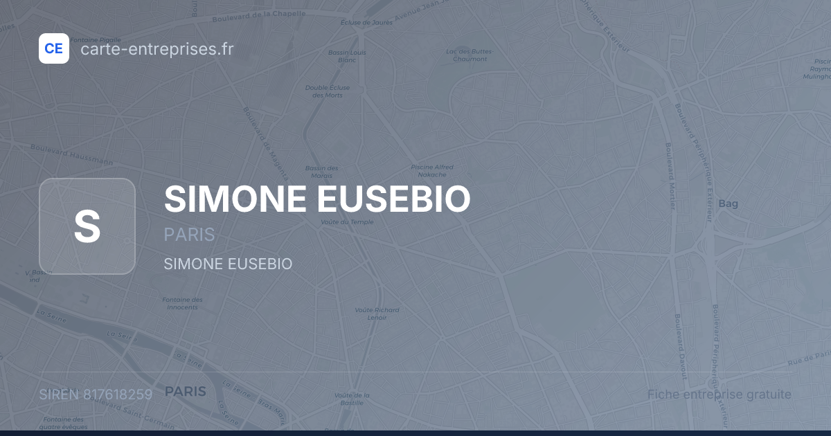 SIMONE EUSEBIO — 817618259 — fiche entreprise