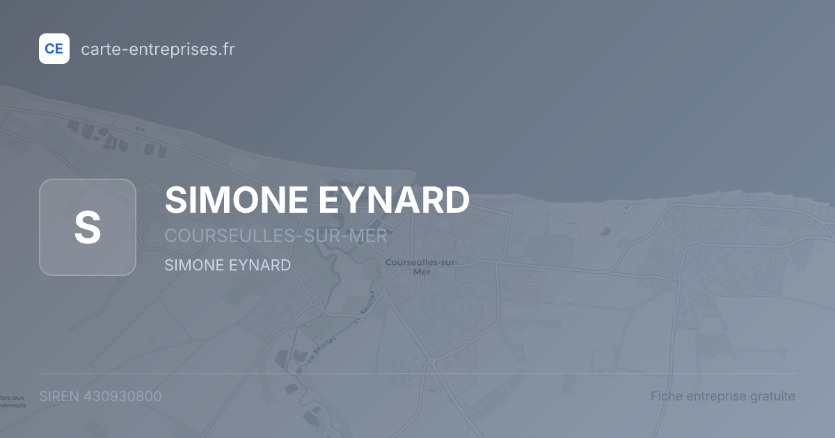SIMONE EYNARD — 430930800 — fiche entreprise