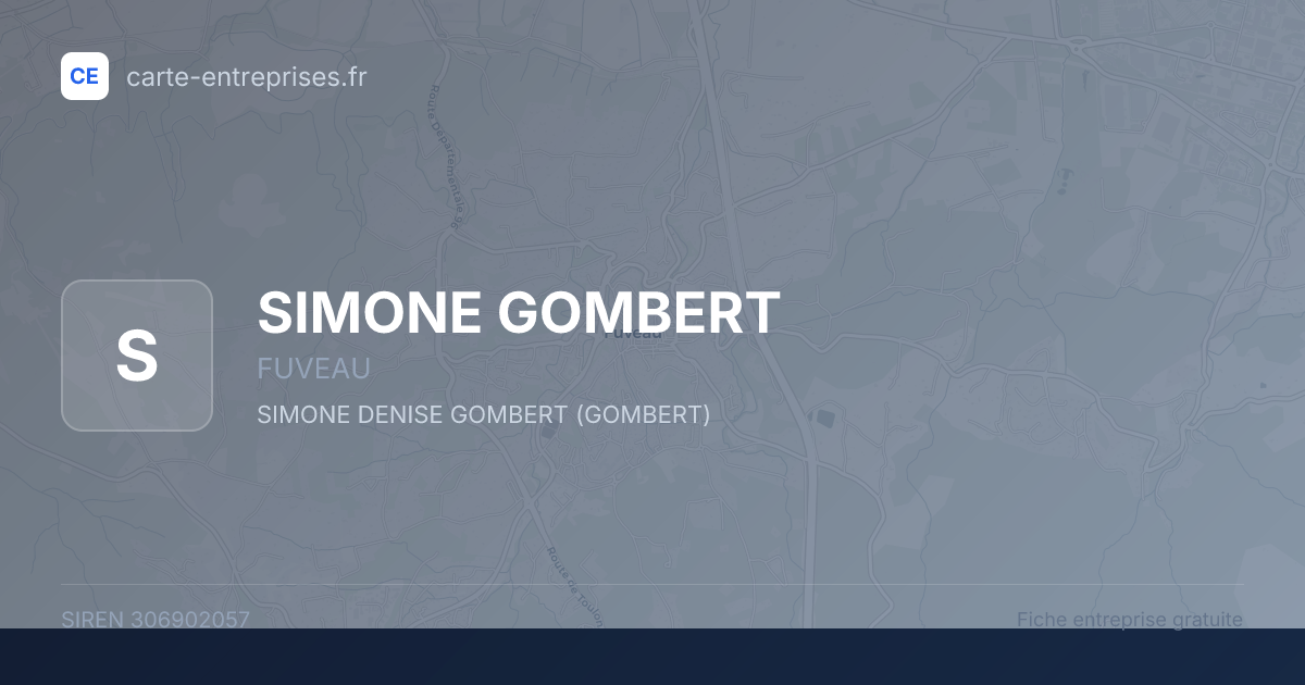 SIMONE GOMBERT — 306902057 — fiche entreprise
