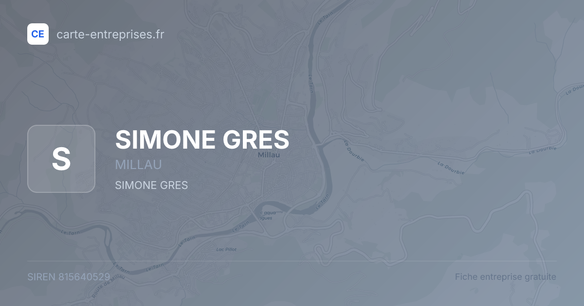 SIMONE GRES — 815640529 — fiche entreprise