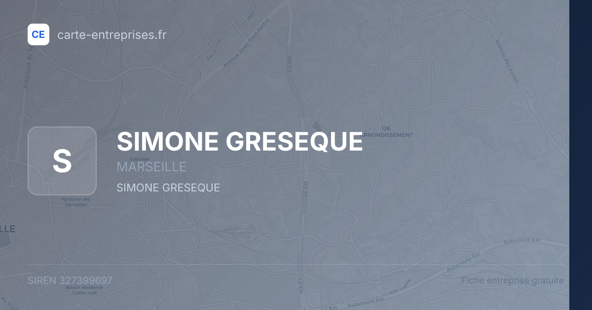 SIMONE GRESEQUE — 327399697 — fiche entreprise