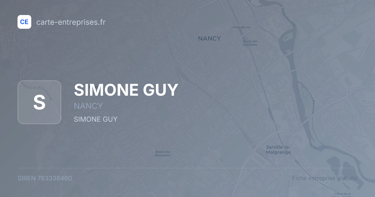 SIMONE GUY — 783338460 — fiche entreprise