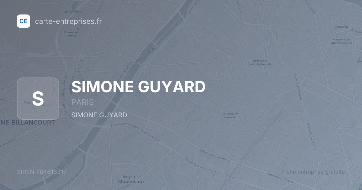 SIMONE GUYARD — 784613317 — fiche entreprise