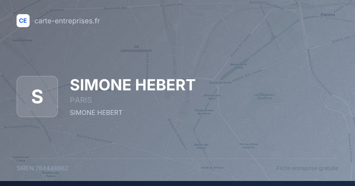 SIMONE HEBERT — 784448862 — fiche entreprise