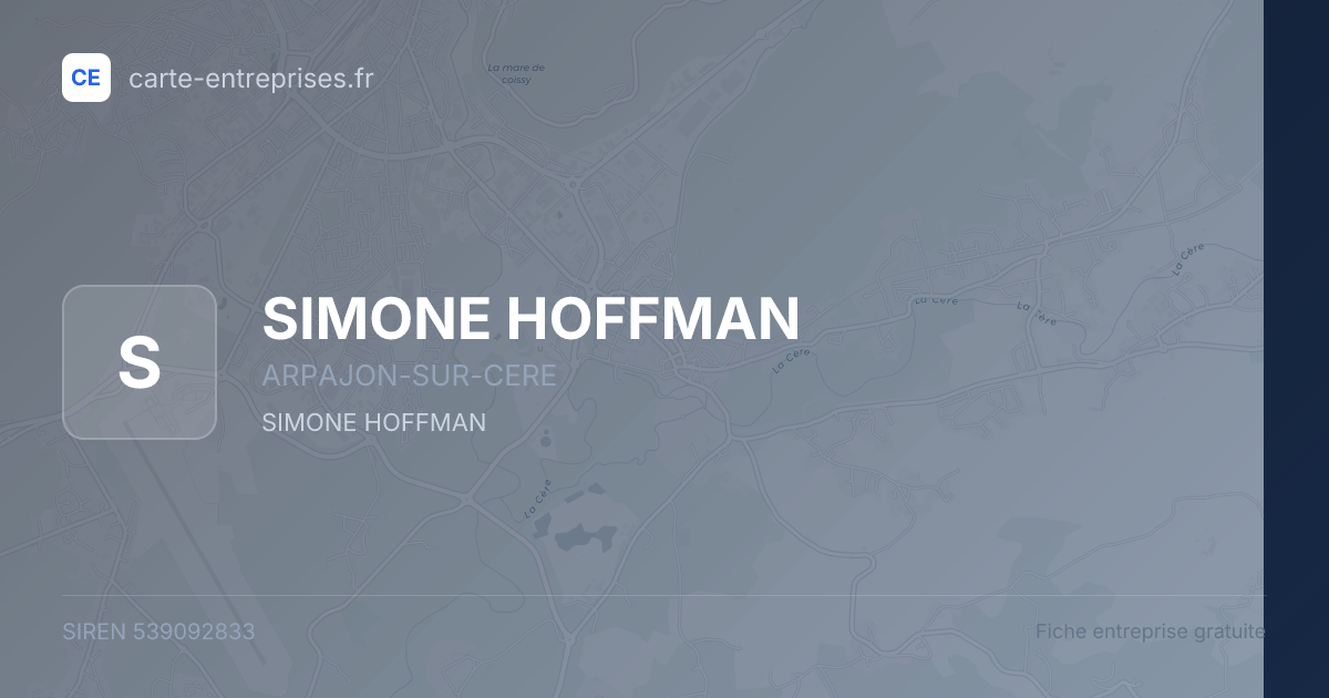 SIMONE HOFFMAN — 539092833 — fiche entreprise