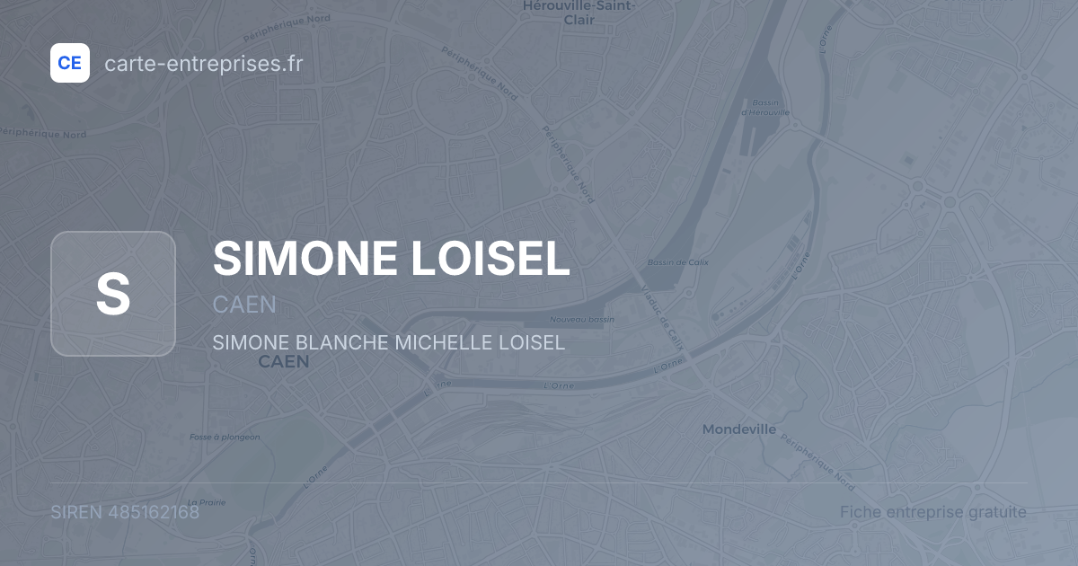 SIMONE LOISEL — 485162168 — fiche entreprise