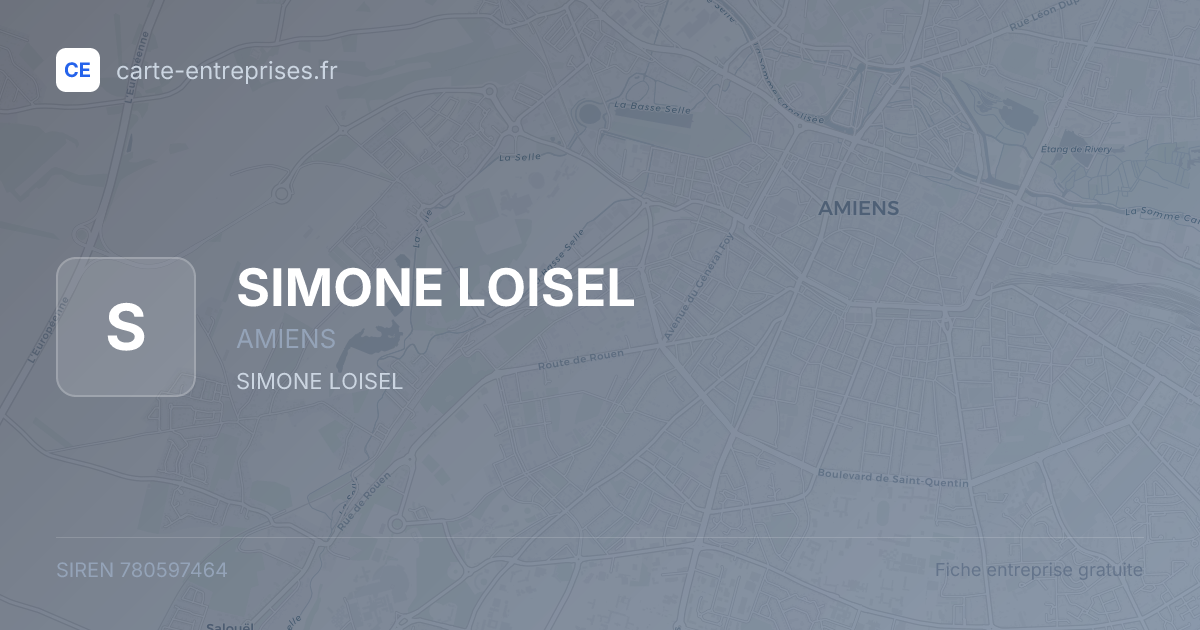 SIMONE LOISEL — 780597464 — fiche entreprise