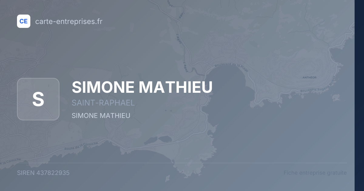 SIMONE MATHIEU — 437822935 — fiche entreprise