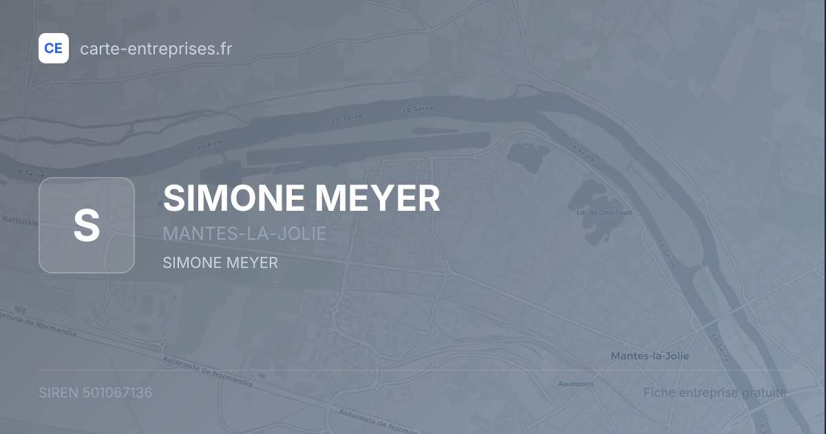 SIMONE MEYER — 501067136 — fiche entreprise