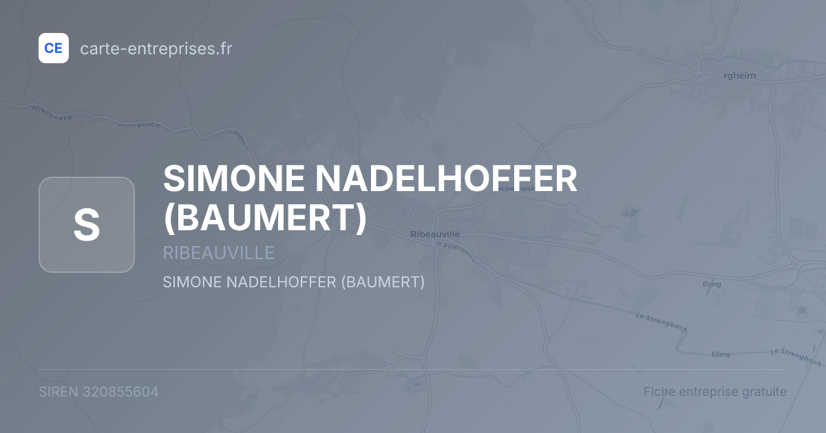 SIMONE NADELHOFFER (BAUMERT) — 320855604 — fiche entreprise