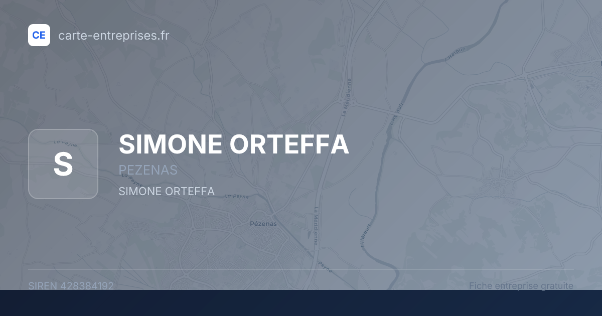 SIMONE ORTEFFA — 428384192 — fiche entreprise
