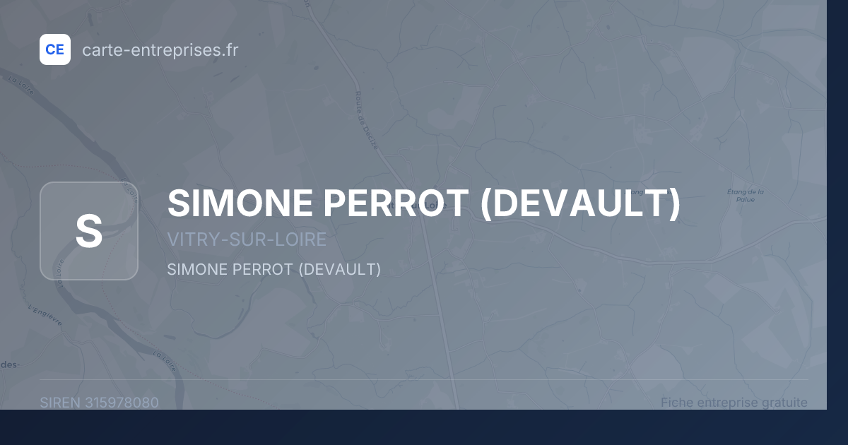 SIMONE PERROT (DEVAULT) — 315978080 — fiche entreprise