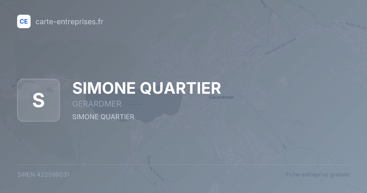 SIMONE QUARTIER — 422596031 — fiche entreprise