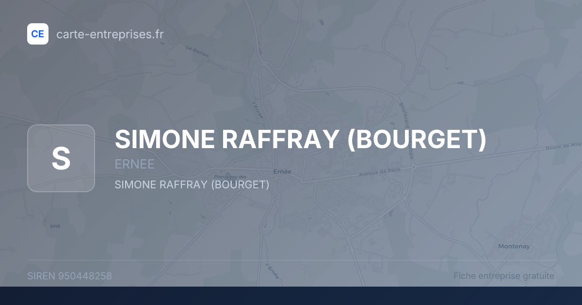 SIMONE RAFFRAY (BOURGET) — 950448258 — fiche entreprise