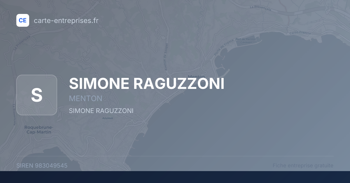 SIMONE RAGUZZONI — 983049545 — fiche entreprise