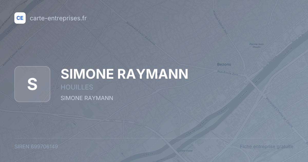 SIMONE RAYMANN — 699706149 — fiche entreprise