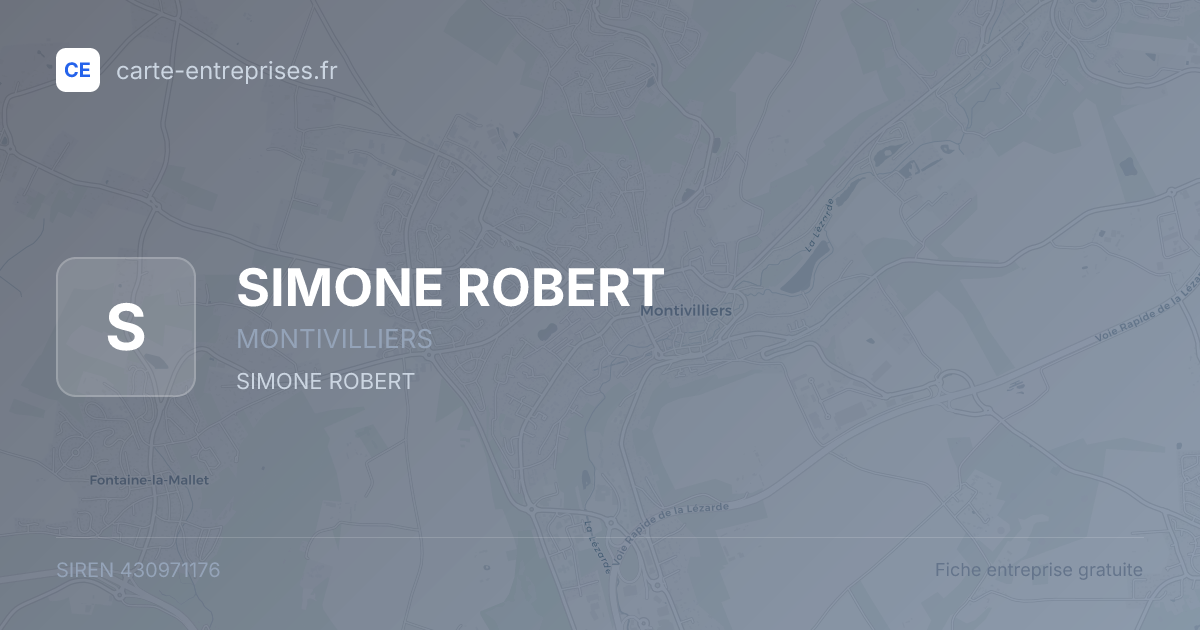 SIMONE ROBERT — 430971176 — fiche entreprise