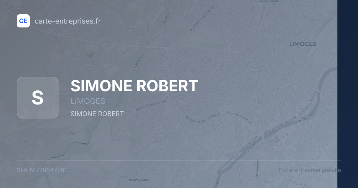 SIMONE ROBERT — 778047761 — fiche entreprise