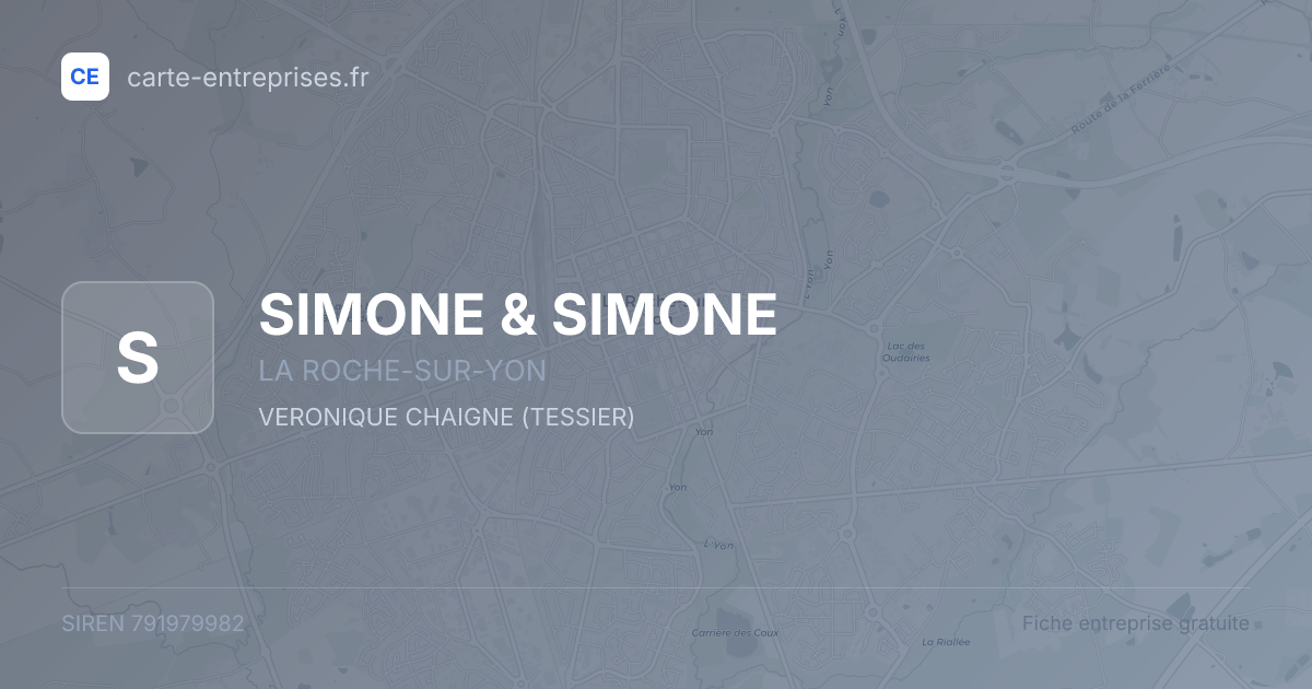 SIMONE & SIMONE — 791979982 — fiche entreprise