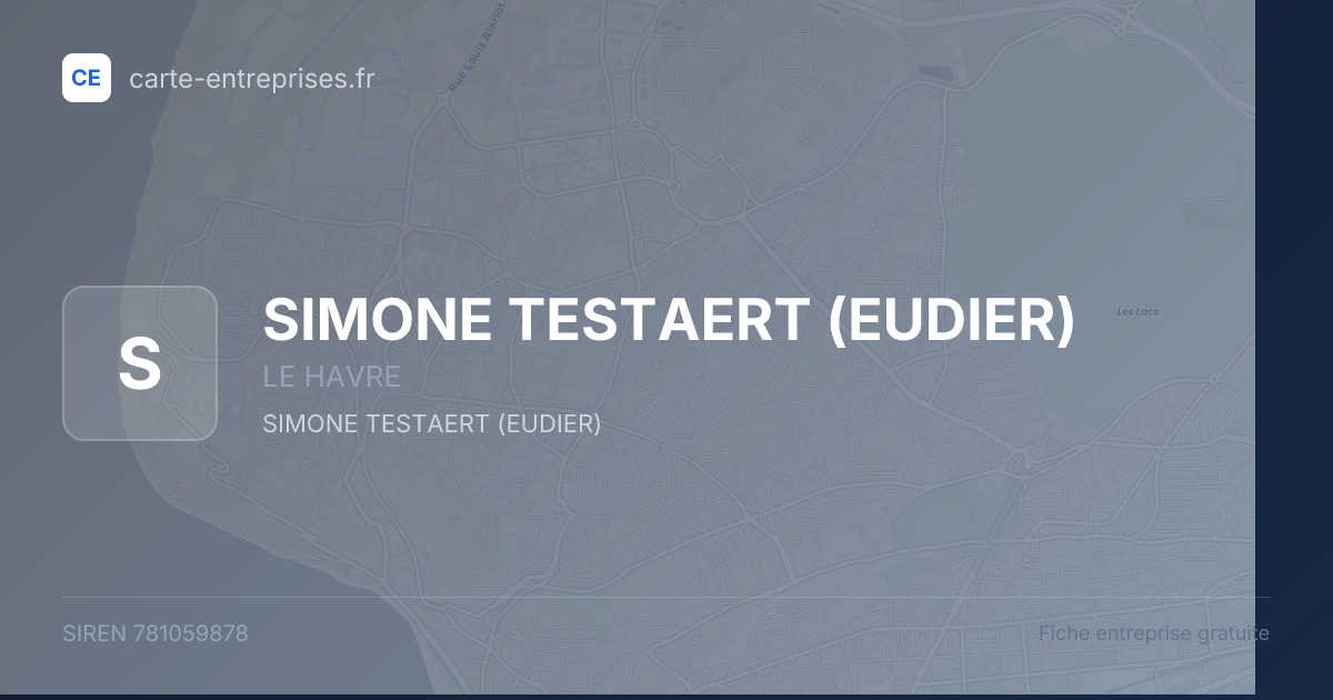 SIMONE TESTAERT (EUDIER) — 781059878 — fiche entreprise