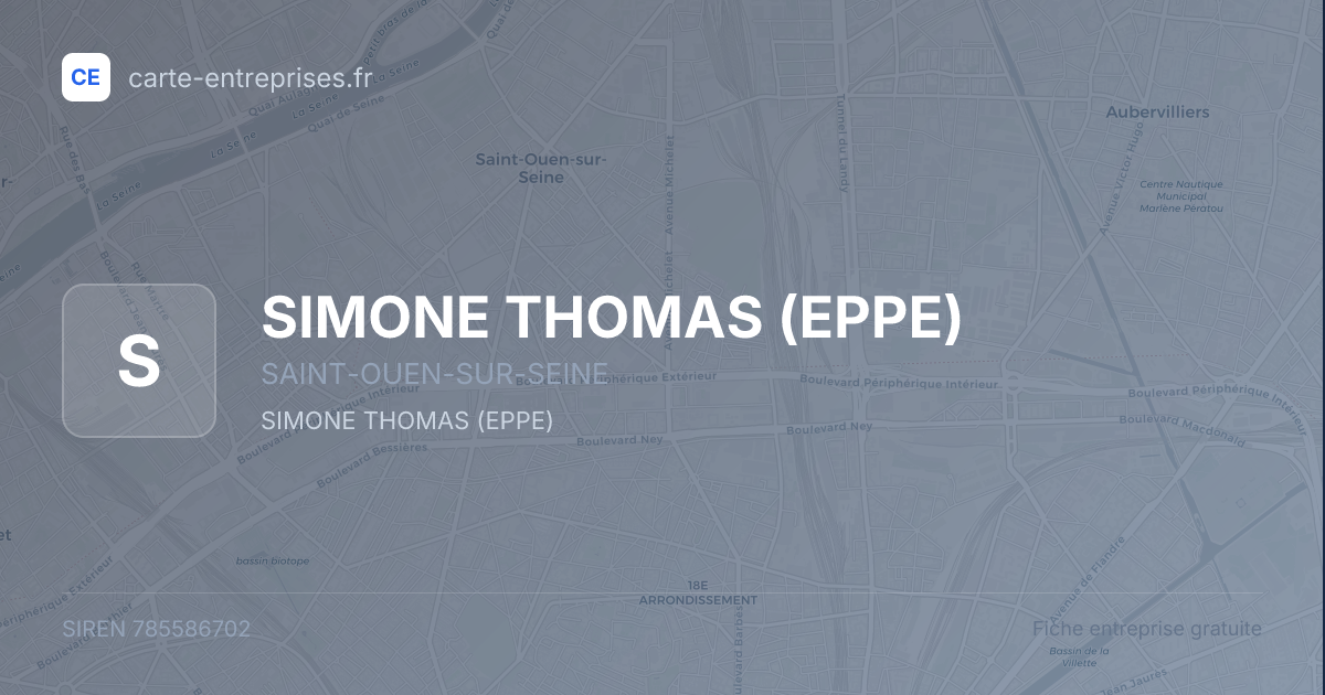 SIMONE THOMAS (EPPE) — 785586702 — fiche entreprise