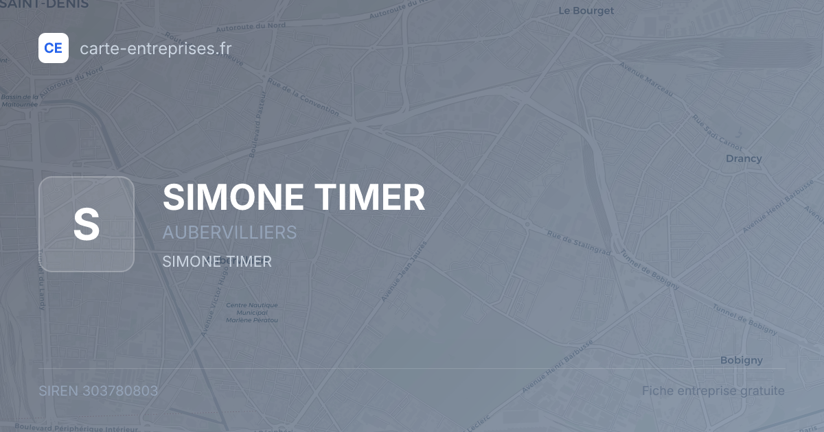SIMONE TIMER — 303780803 — fiche entreprise