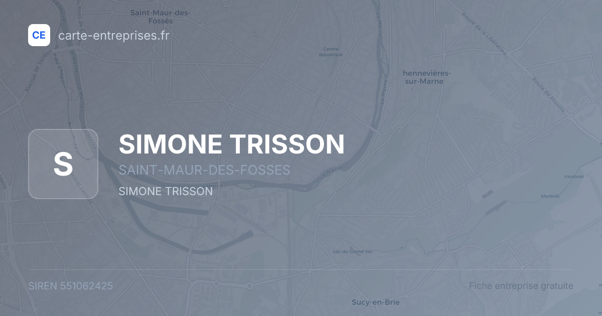 SIMONE TRISSON — 551062425 — fiche entreprise