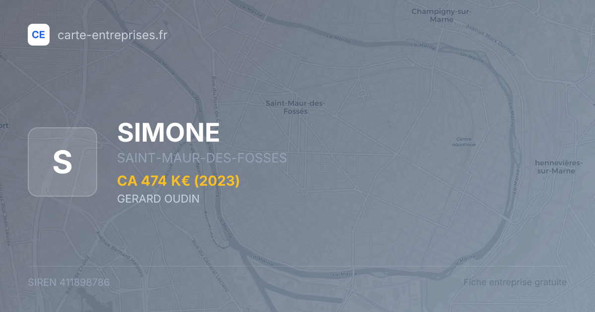 SIMONE — 411898786 — fiche entreprise