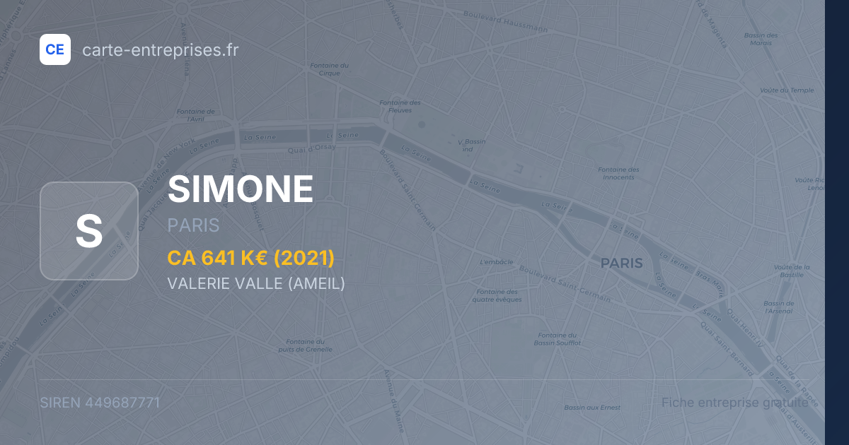 SIMONE — 449687771 — fiche entreprise