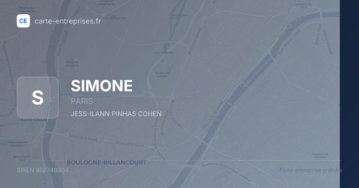 SIMONE — 852748904 — fiche entreprise