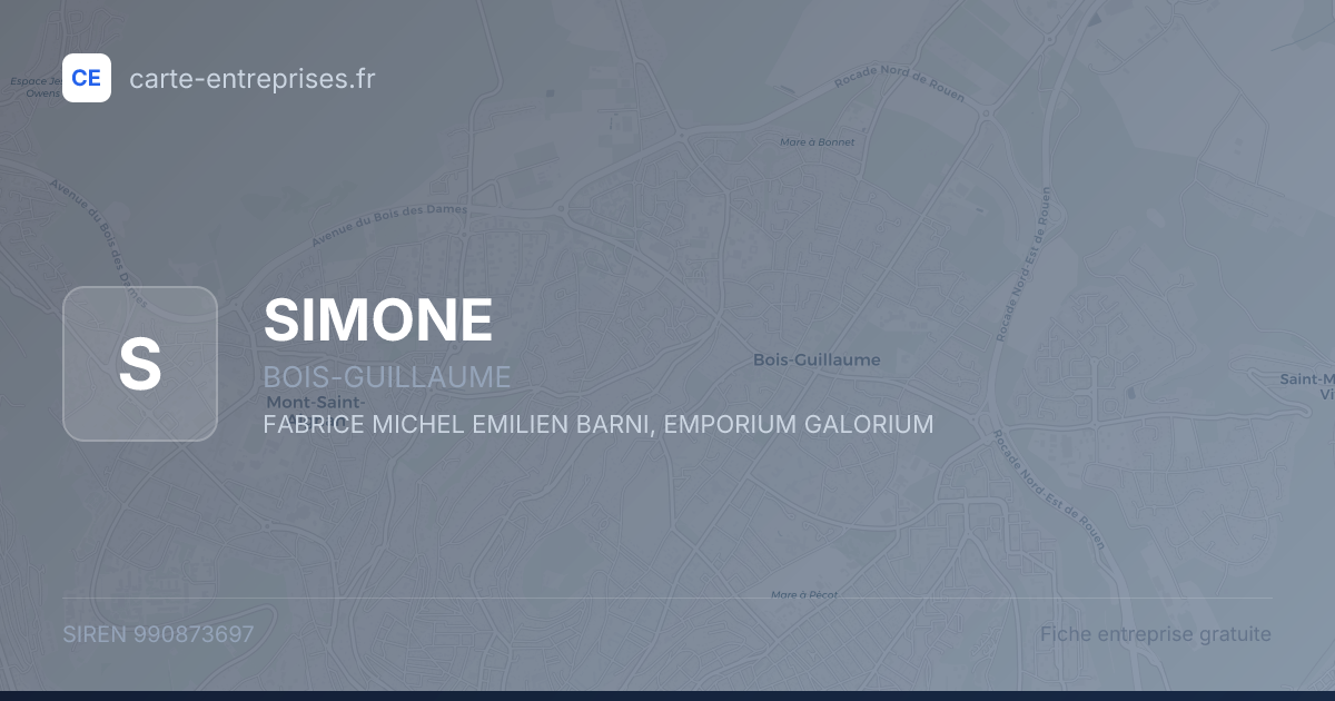 SIMONE — 990873697 — fiche entreprise