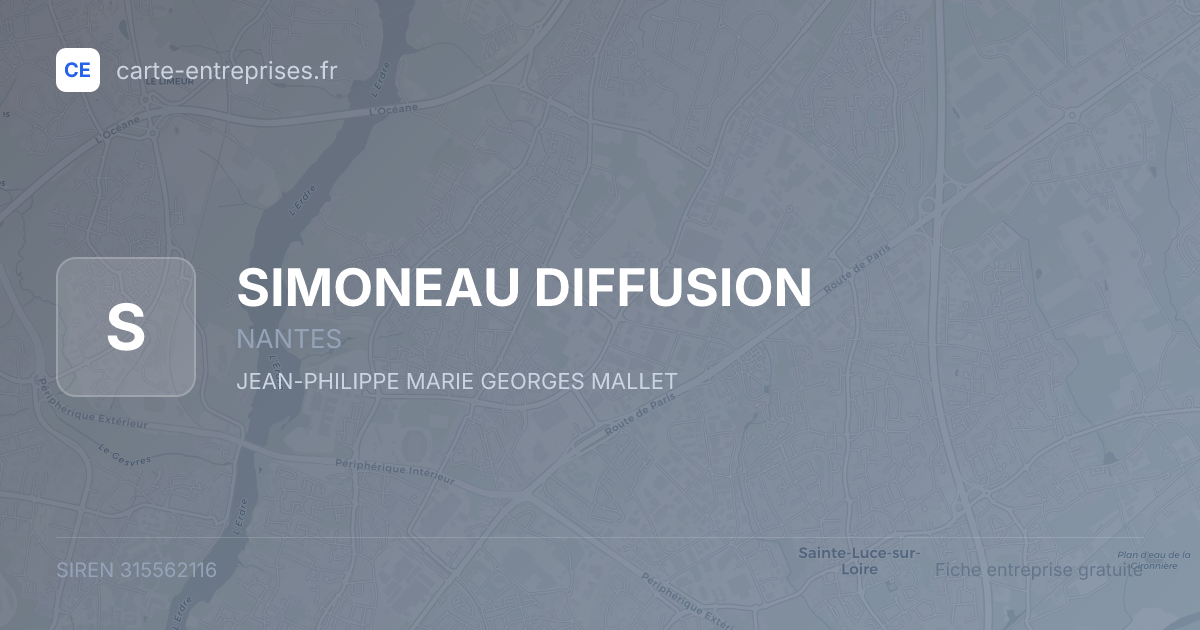 SIMONEAU DIFFUSION — 315562116 — fiche entreprise