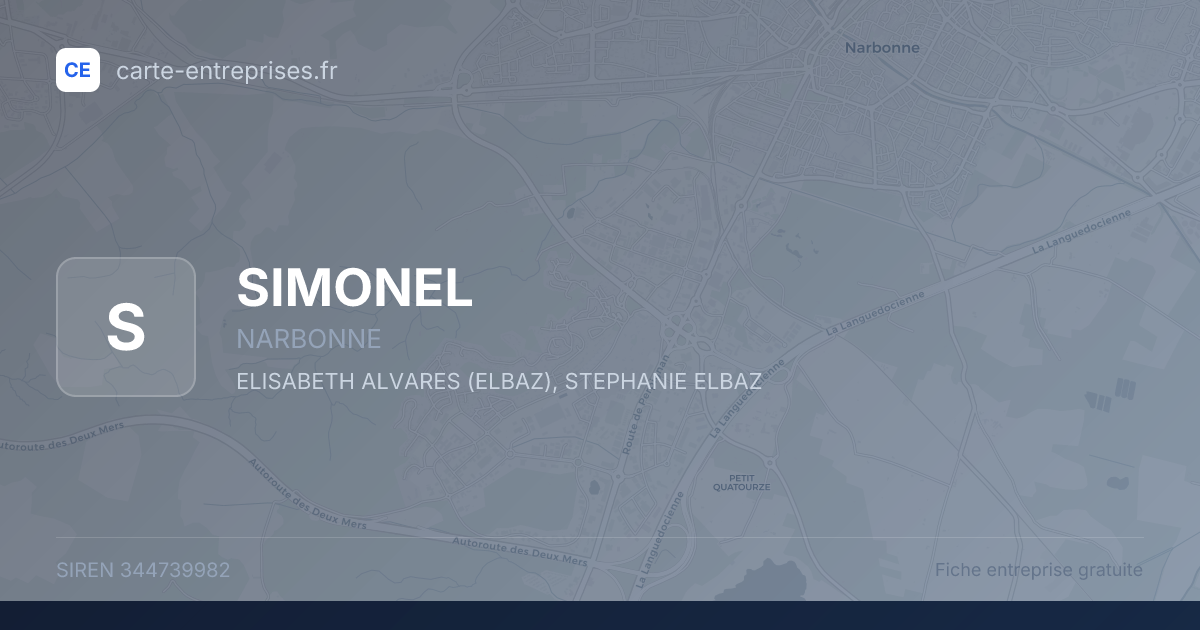 SIMONEL — 344739982 — fiche entreprise