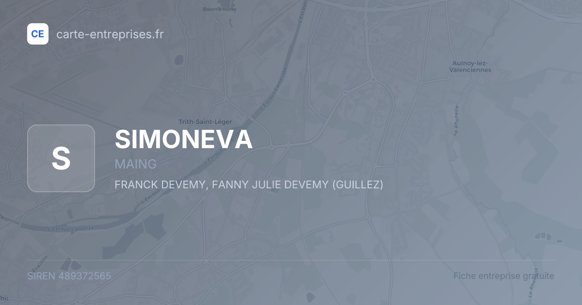 SIMONEVA — 489372565 — fiche entreprise