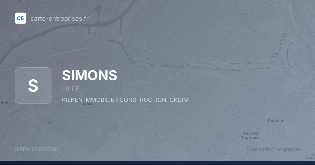 SIMONS — 951398296 — fiche entreprise