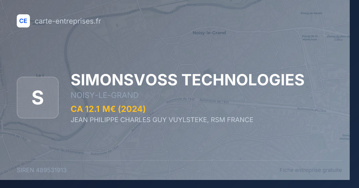 SIMONSVOSS TECHNOLOGIES — 489531913 — fiche entreprise