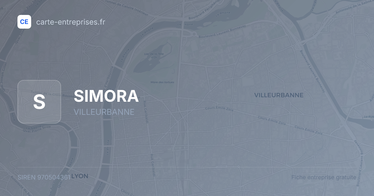 SIMORA — 970504361 — fiche entreprise