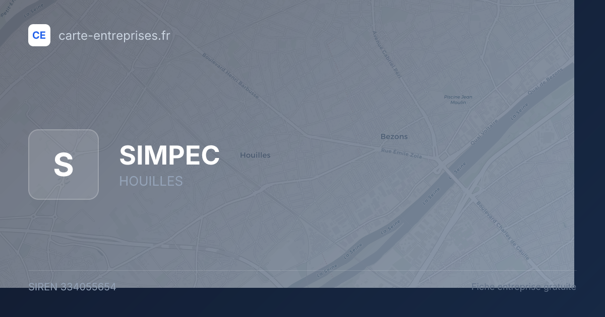 SIMPEC — 334055654 — fiche entreprise