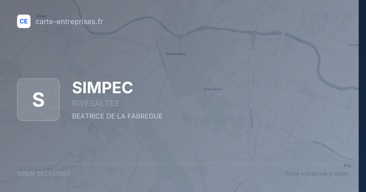 SIMPEC — 382433985 — fiche entreprise