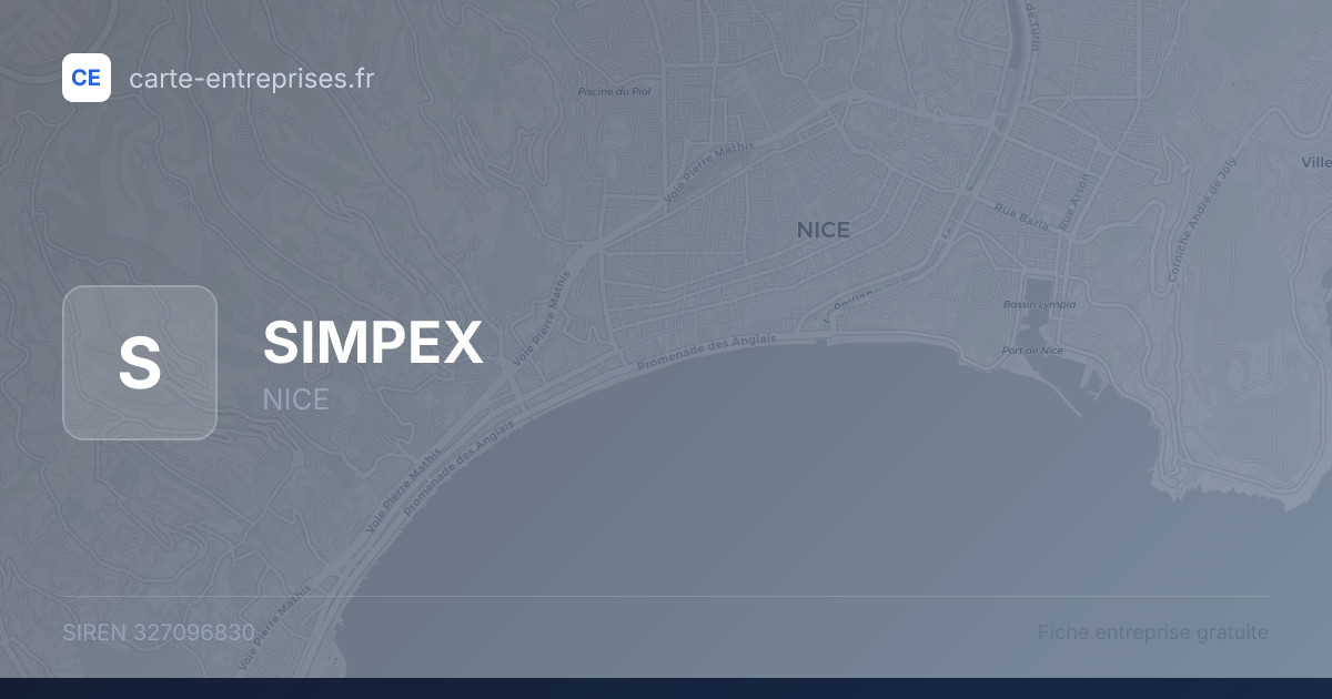 SIMPEX — 327096830 — fiche entreprise