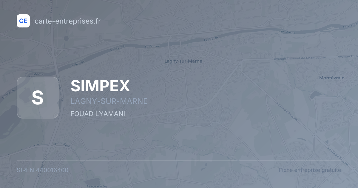 SIMPEX — 440016400 — fiche entreprise