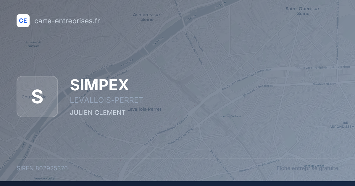 SIMPEX — 802925370 — fiche entreprise