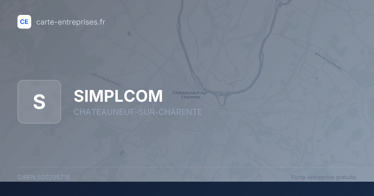 SIMPLCOM — 520295718 — fiche entreprise