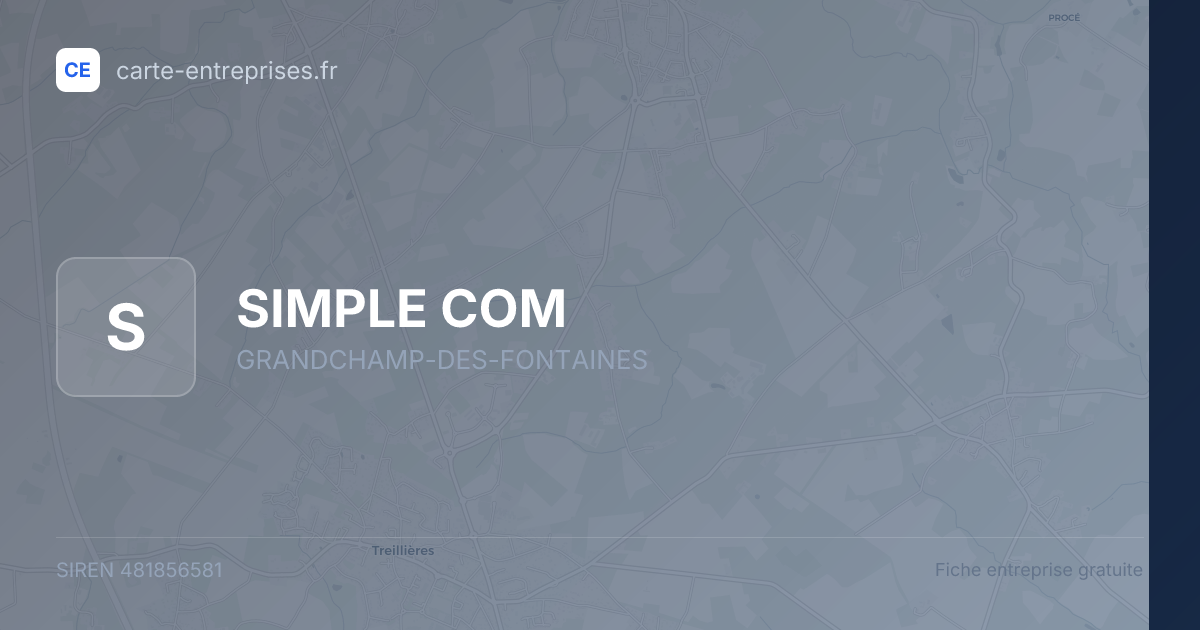 SIMPLE COM — 481856581 — fiche entreprise