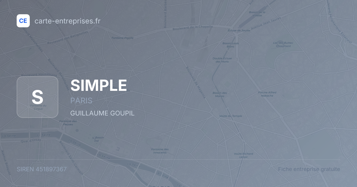 SIMPLE — 451897367 — fiche entreprise