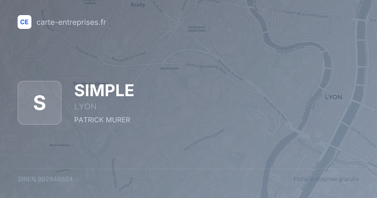 SIMPLE — 992948604 — fiche entreprise