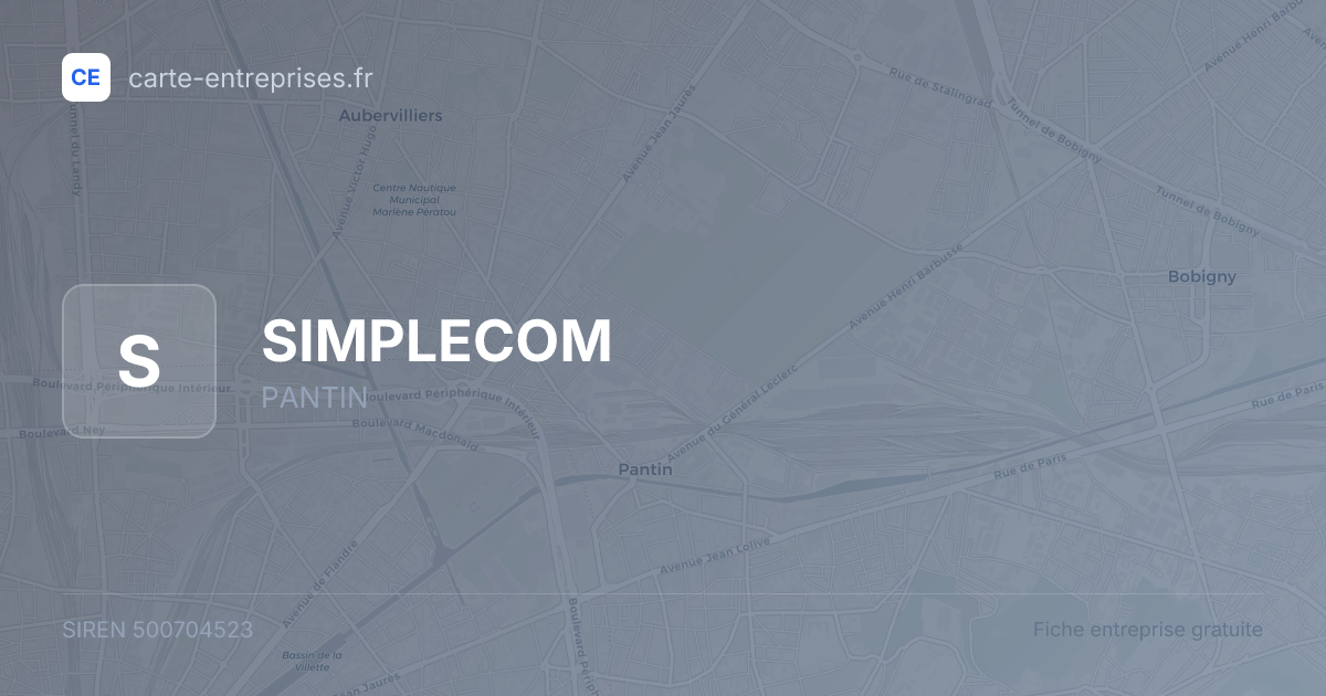 SIMPLECOM — 500704523 — fiche entreprise
